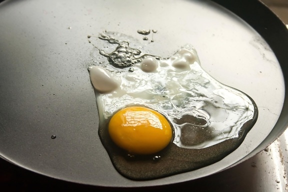 egg, egg eggeplomme, mat, frokost