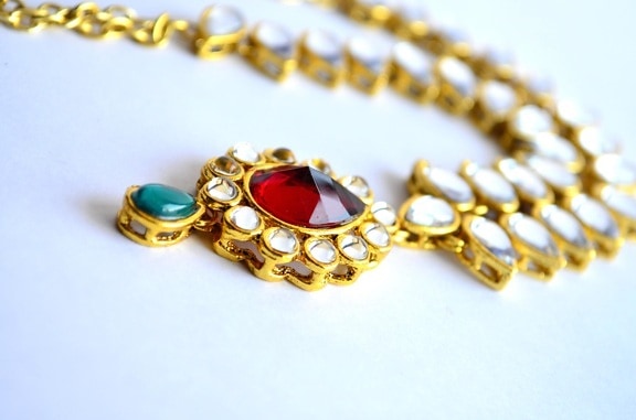 золото, ювелирные изделия, блестящий, драгоценность, ожерелье, роскошь