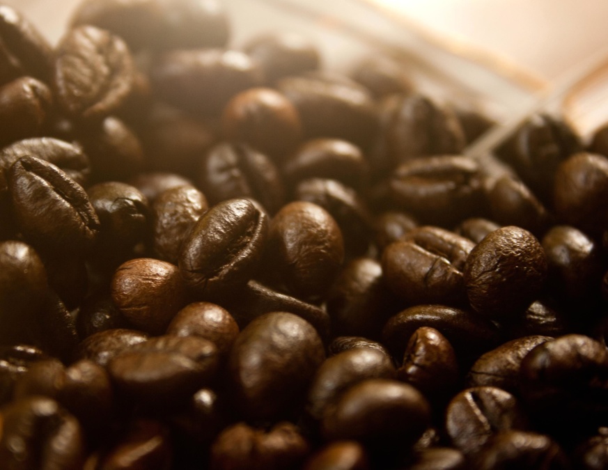 ziarna kawy, nasion, kawiarnia