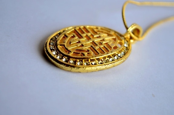 gold, luxury, metal, pendant, jewelry