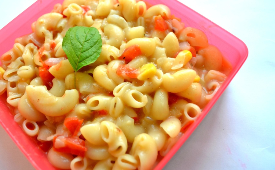macaroni, voorgerecht, pasta, salade, voedsel, groente