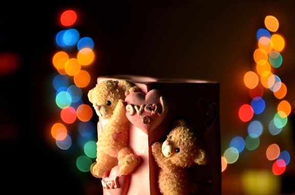 любов, плюшевий ведмідь, іграшки, кухоль