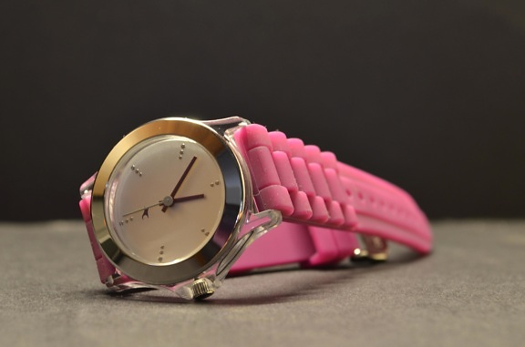 Reloj de pulsera, moderno, moda, rojo, lujo