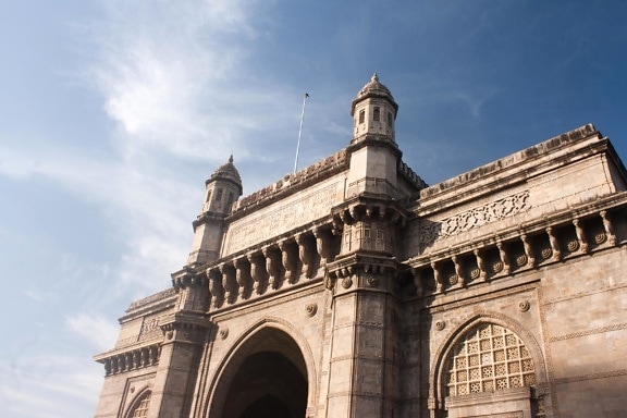 gateway, Indien, arkitektur, facade, religion, udvendige