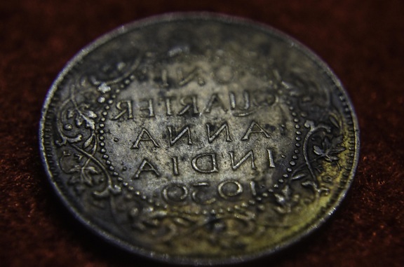 Vieux, antique, pièce métallique, argent, symbole