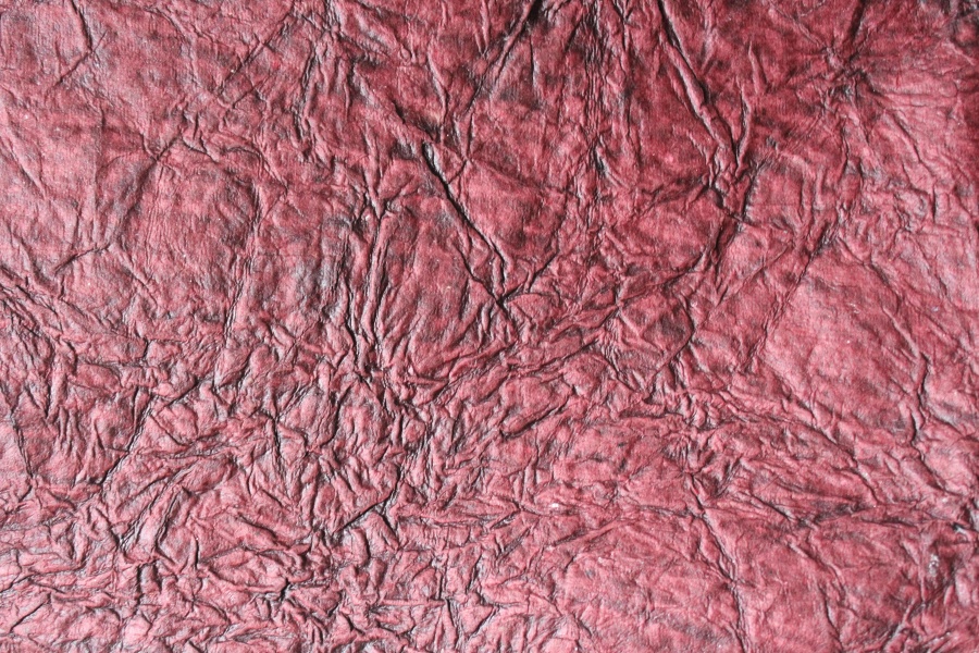 červená kůže, textura, vzorek, materiál