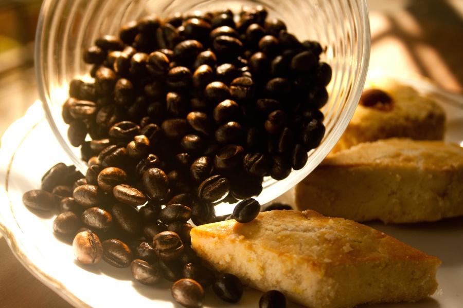 grão de café, dieta, pequeno-almoço, tigela, brown, sementes, alimentos