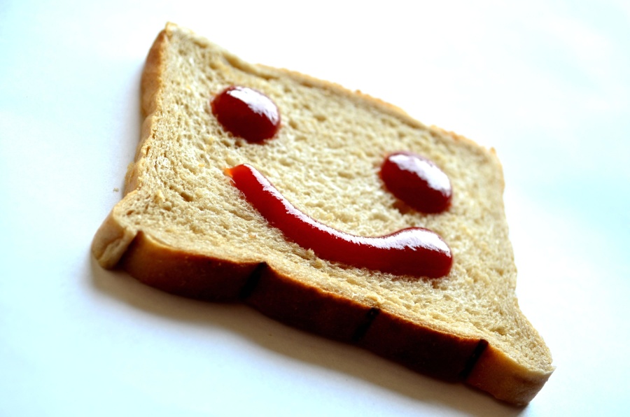 smile, emotion, bread, food, toast, food, meal, delicious