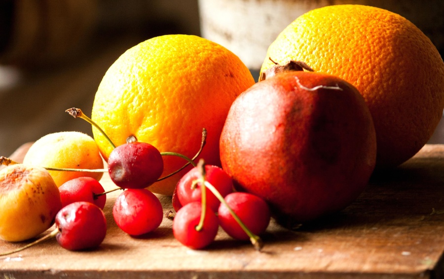 orange fruit, food, pomegranate, vitamin, pear, citrus, delicious, cherry, sweet