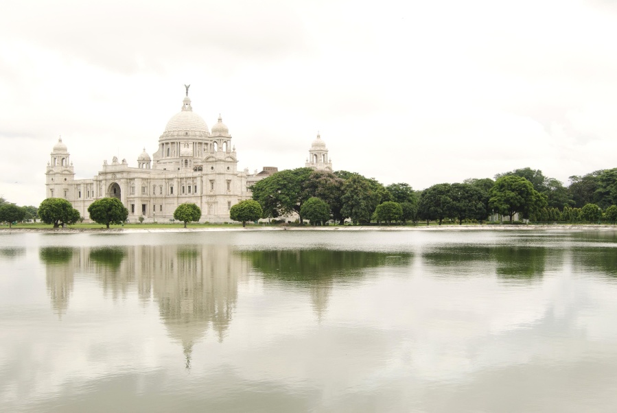 tempel, palats, sjön, turism, arkitektur, Indien