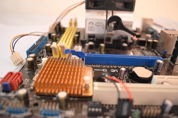 computer chip, motherboard, computer, processor