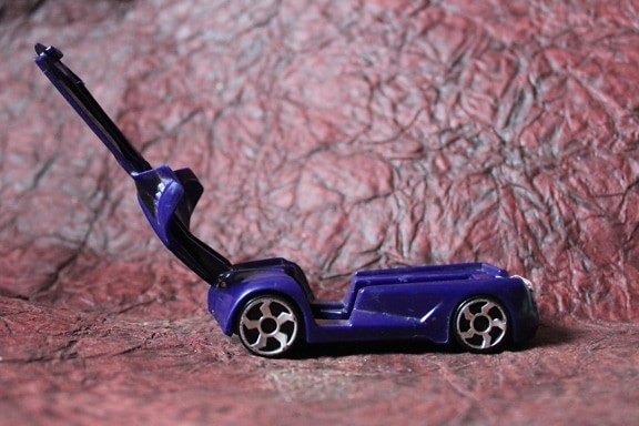 toy, car, vehicle, blue, object, plastic