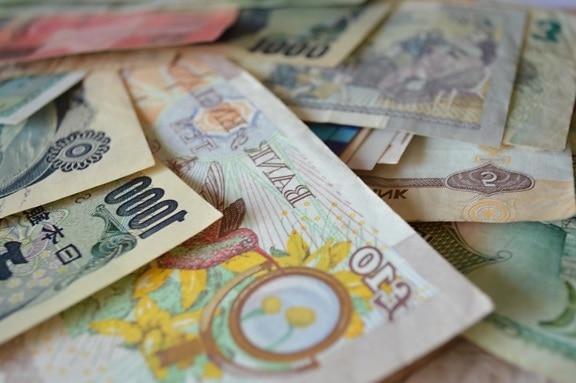 waluty, papieru, środków pieniężnych, pieniądze, kantor wymiany walut