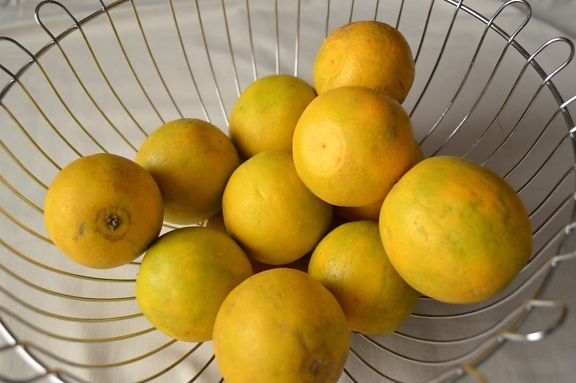 basket, citrus, lemon, fruit, food, vitamin, yellow, sweet, diet