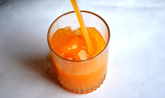 Jus d'orange, verre, jus, boisson, boisson, verre, cocktail, nourriture, doux