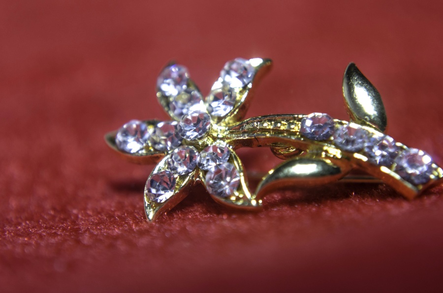 Diamant, boucle d'oreille, luxe, or, bijoux