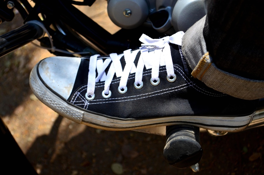 Sport sko, black, shoelace, sko, motorsykkel