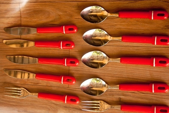 cutlery, spoon, fork, knife