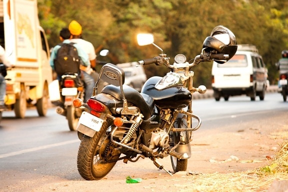 motocykl, motorka, pouliční, městské, cestovní, silniční, oldtimer