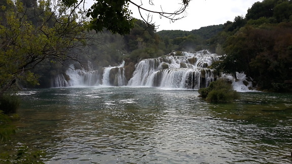 landscape, water, waterfall, river