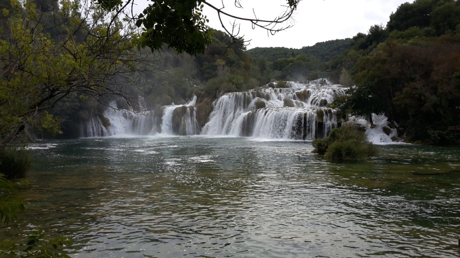 landscape, water, waterfall, river
