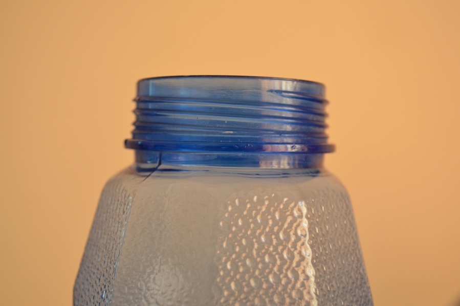 bottle, top, plastic, blue, object