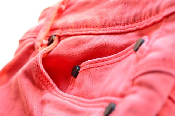 красный, текстиля, материал, макро, моды, брюки джинсы