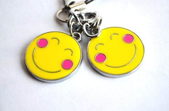pendant, steel, object, smile, toy, colorful