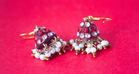 Bijoux, or, boucles d'oreilles, luxe, diamant, cher, artisanat
