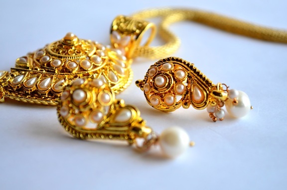 Biżuteria, diament, złoto, ozdoba, drogich, skarb