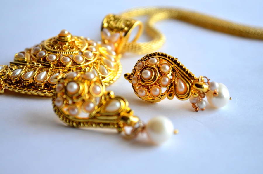 Oro, joyas, diamante, decoración, costoso, tesoro