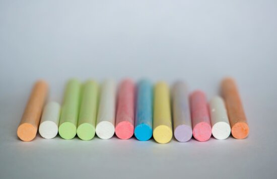 colorful, chalk, white chalk, color