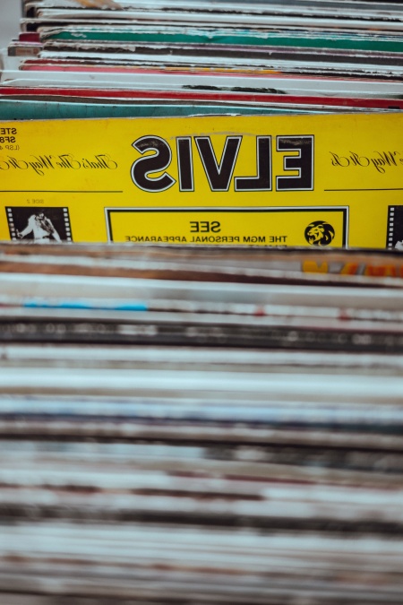 Vinyl záznam, karton, papír, barevné, hudba