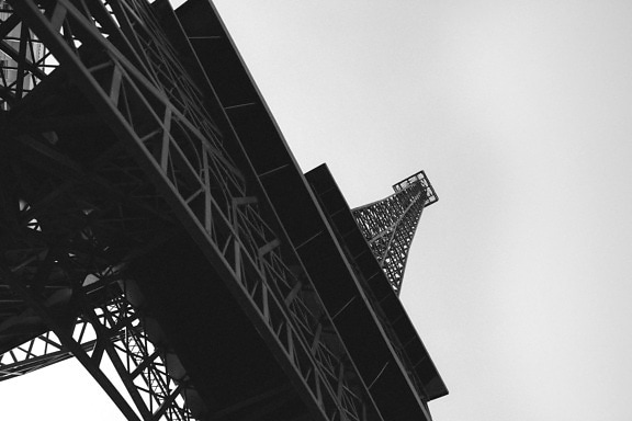 Torre, França, metal, construção, arquitetura, cidade, urbano, alto, céu