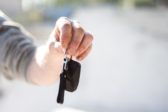 car keys, hand, human, finger, person
