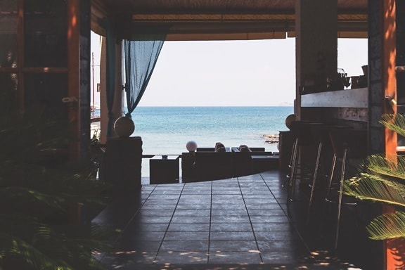 nội thất, ngôi nhà Bãi biển, bãi biển, mùa hè