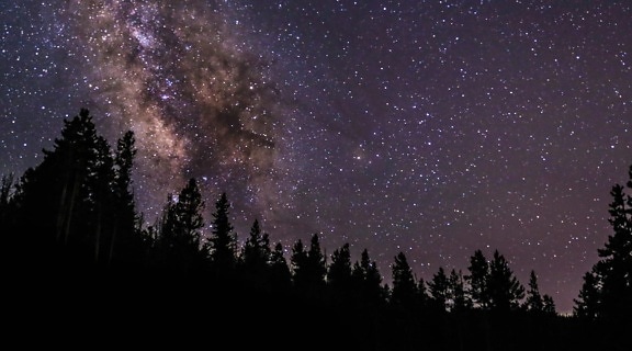 astronomi, galaksi, gökyüzü, karanlık, dusk, takımyıldızı, karanlık, gece