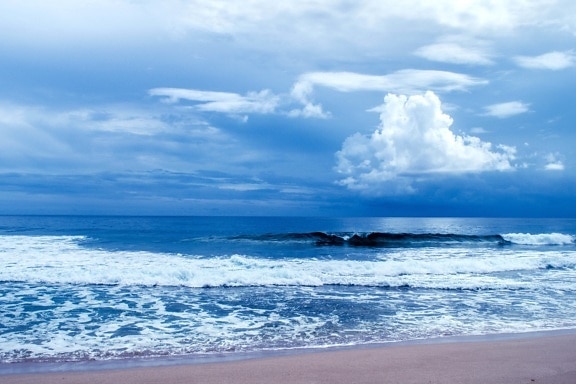 blue, horizon, water, nature, sky, summer, ocean, beach, sea, coast, landscape
