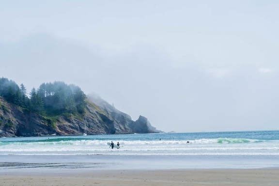 surf, esporte, água, praia, mar, natureza, areia, mar, Costa, paisagem, céu