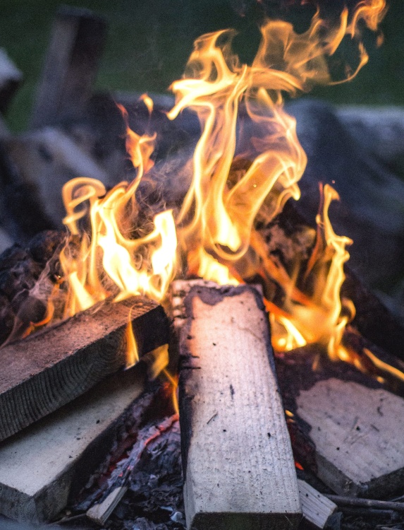 chama, lareira, calor, queimadura, lenha, fogueira, fogueira