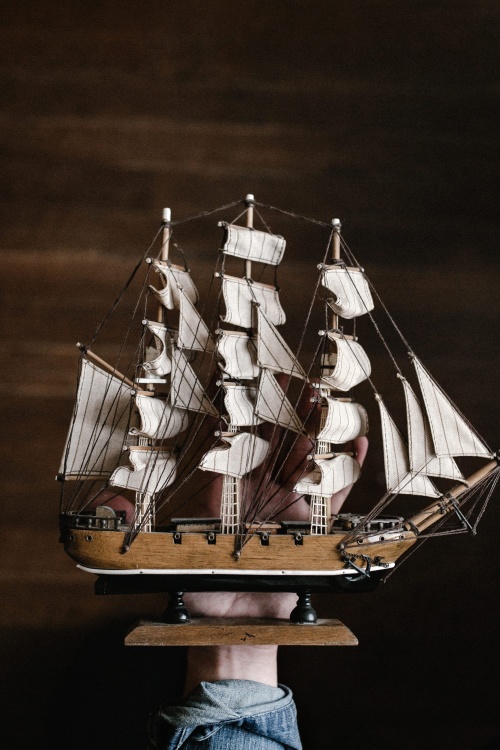 帆船, 船舶, 艺术, 模型, 木材, 装饰