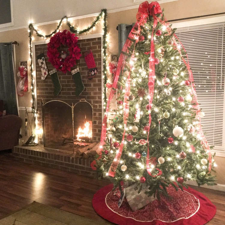 Jul, dekorasjon, feiring, interiør, ferie