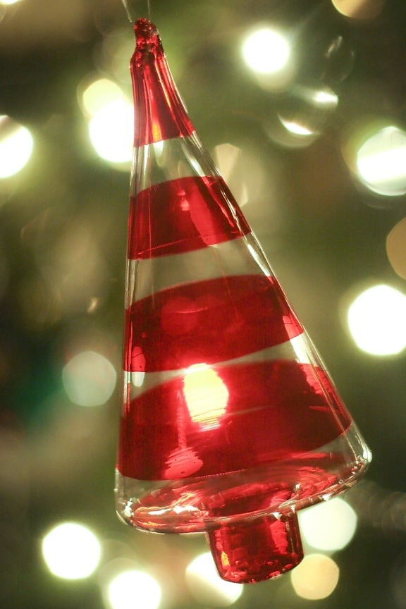 glas, fest, jul, objekt, farverige