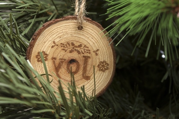 boom, hout, Kerstmis, decoratie, pijnboom