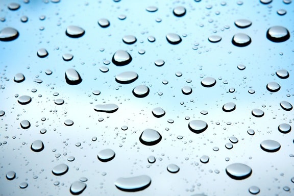 雨に濡らしたら、露、バブル、液体、ターコイズ、レイン ドロップ、純度