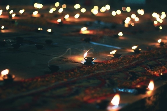 flame, candle, dark, night, celebration