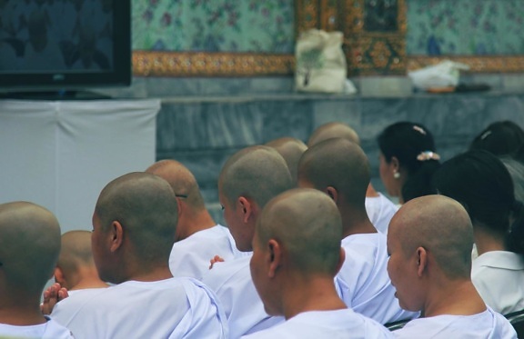 монах, хората, религия, човек, тълпата, религия, будизъм