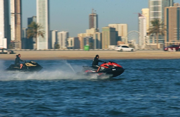 cursa, competiţie, acţiune, apă, vehicul, cu barca cu motor, barca, sport