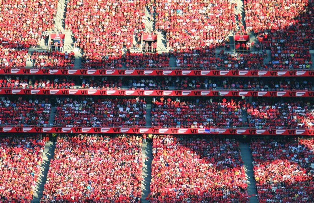 football stadium crowd