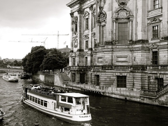 canal, água, barco, centro, Rio, arquitetura, veículo, barco